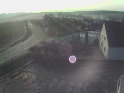 Vjezd do obce ze severu