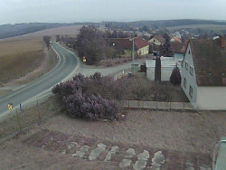 Vjezd do obce ze severu