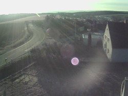 Vjezd do obce ze severu