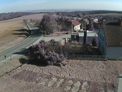 Vjezd do obce ze severu