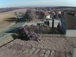 Vjezd do obce ze severu