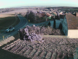 Vjezd do obce ze severu