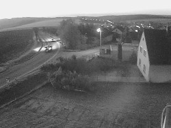 Vjezd do obce ze severu