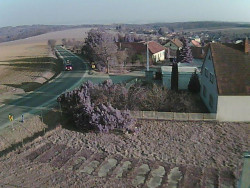 Vjezd do obce ze severu