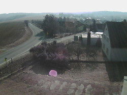 Vjezd do obce ze severu