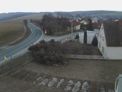 Vjezd do obce ze severu