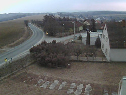 Vjezd do obce ze severu