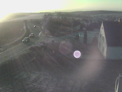 Vjezd do obce ze severu