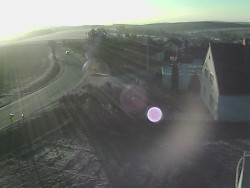 Vjezd do obce ze severu