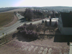 Vjezd do obce ze severu