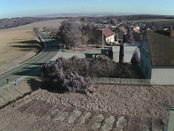 Vjezd do obce ze severu