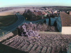 Vjezd do obce ze severu