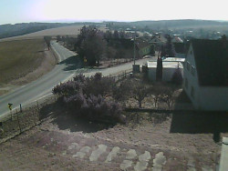 Vjezd do obce ze severu