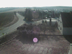 Vjezd do obce ze severu