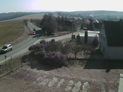 Vjezd do obce ze severu