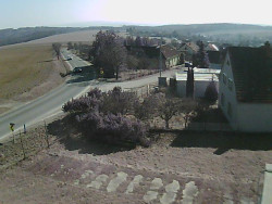 Vjezd do obce ze severu