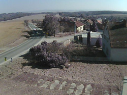 Vjezd do obce ze severu