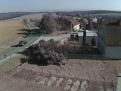 Vjezd do obce ze severu