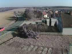 Vjezd do obce ze severu