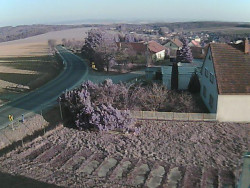 Vjezd do obce ze severu