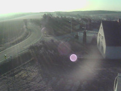 Vjezd do obce ze severu