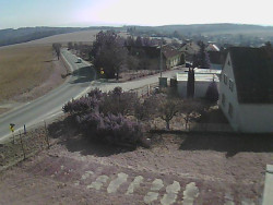 Vjezd do obce ze severu