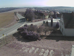 Vjezd do obce ze severu