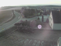 Vjezd do obce ze severu