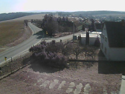 Vjezd do obce ze severu