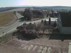 Vjezd do obce ze severu