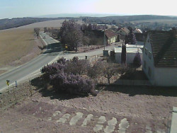 Vjezd do obce ze severu