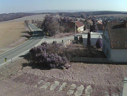 Vjezd do obce ze severu