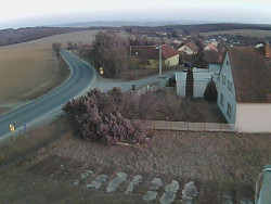 Vjezd do obce ze severu