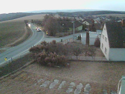 Vjezd do obce ze severu