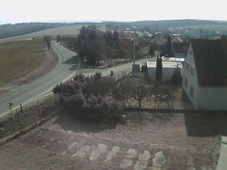 Vjezd do obce ze severu