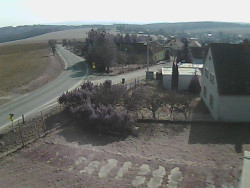 Vjezd do obce ze severu