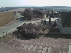 Vjezd do obce ze severu