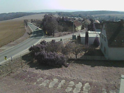 Vjezd do obce ze severu