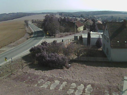 Vjezd do obce ze severu