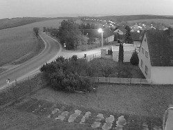 Vjezd do obce ze severu