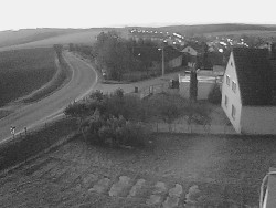 Vjezd do obce ze severu