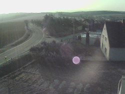 Vjezd do obce ze severu