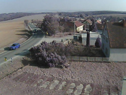 Vjezd do obce ze severu