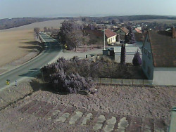 Vjezd do obce ze severu