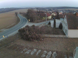 Vjezd do obce ze severu