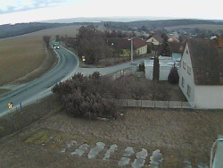 Vjezd do obce ze severu