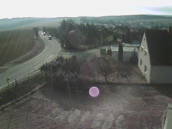 Vjezd do obce ze severu