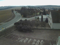 Vjezd do obce ze severu