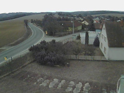 Vjezd do obce ze severu