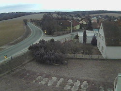 Vjezd do obce ze severu